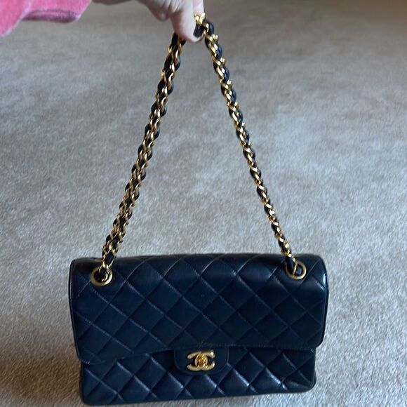 Vintage Chanel double-sided single flap bag 100% authentic - Picture 9 of 16